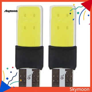 Skym* หลอดไฟ LED COB T10 W5W พลังงานสูง ไม่มีข้อผิดพลาด สําหรับติดด้านข้างรถยนต์ 2 ชิ้น