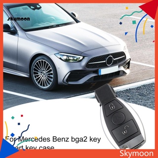 Skym* เคสกุญแจรีโมตรถยนต์ 2 ปุ่ม น้ําหนักเบา 2 ปุ่ม สําหรับ Mercedes-Benz