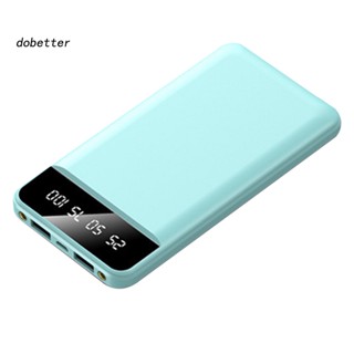 &lt;Dobetter&gt; พาวเวอร์แบงค์ 2A 20000mAh บางมาก ความจุขนาดใหญ่ สําหรับชาร์จแบตเตอรี่ภายนอก สํานักงาน