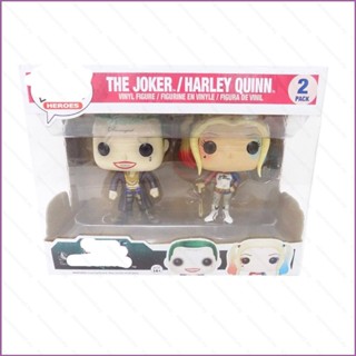 Sq2 โมเดลฟิกเกอร์ Joker and Harley Quinn FUNKO POP ของเล่น ของสะสม สําหรับตกแต่งบ้าน