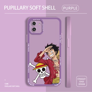 เคสโทรศัพท์ซิลิโคน TPU แบบนิ่ม ลายลูฟี่ ป้องกันกล้อง กันกระแทก สําหรับ Samsung Galaxy A04S A03 A03S A13 A42 A52 A52S A72 4G 5G