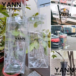 Yann1 ฝาครอบขวดน้ําพลาสติก PVC แบบใส กันน้ํา พร้อมที่จับ สะดวก ทนทาน 3 ชิ้น