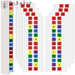 Hshelan กระดาษโน้ตมีกาวในตัว ลายตัวอักษร A-Z หลากสี 208 ชิ้น