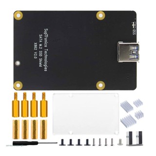 【seve*】บอร์ดขยายหน่วยความจํา Usb3 0 สําหรับ Raspberrypi 4 X862 V2 0 NGFF SSD