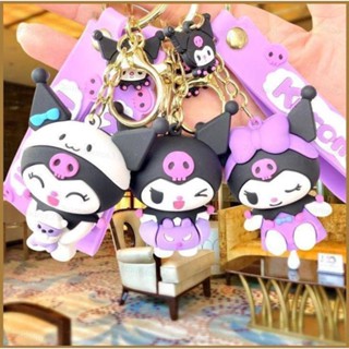 Sq3 พวงกุญแจ จี้ตุ๊กตาการ์ตูน Sanrio Kuromi น่ารัก สําหรับห้อยกระเป๋า