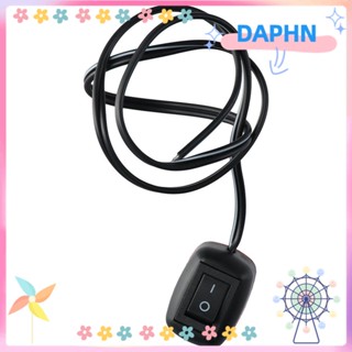 Daphs สวิตช์ปุ่มกดพลาสติก รูปหยดน้ํา ทนทาน สําหรับรถยนต์ ON DC12V 23.6 นิ้ว