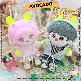 Avocarr ชุดจั๊มสูทรอมเปอร์ ผ้าฝ้าย ลายการ์ตูนตุ๊กตา 4 แบบ 20 ซม. 1/12 BJD