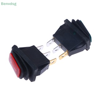 Benvdsg&gt; สวิตช์ไฟ LED 3 Pin 12V 220V 20A ทรงสี่เหลี่ยมผืนผ้า