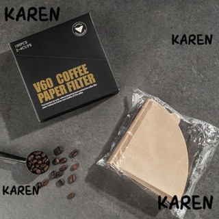 Karen กระดาษกรองกาแฟ ทรงกรวย V02 100 ชิ้น