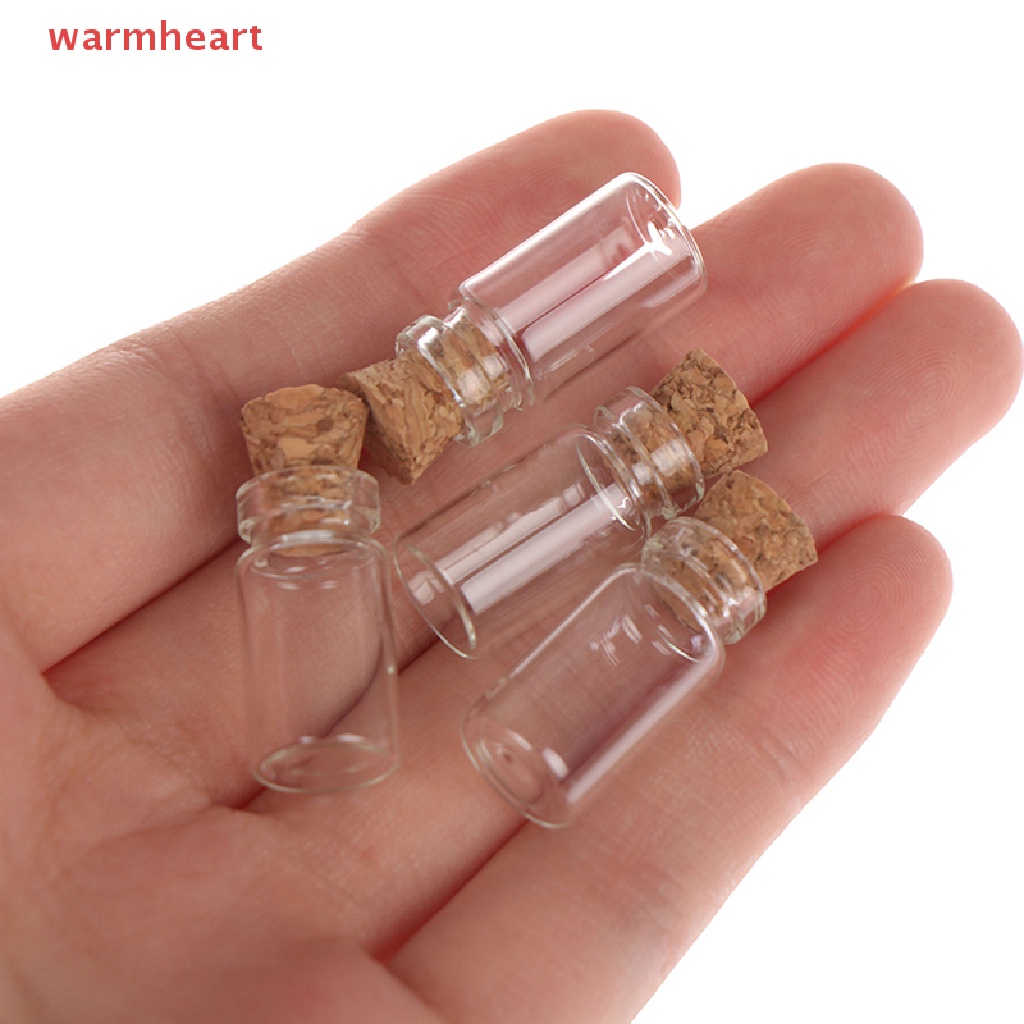 (warmheart) ขวดโหลแก้วจิ๋ว 1:12 สําหรับตกแต่งบ้านตุ๊กตา 10 ชิ้น