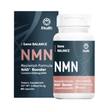 Ihealth GENE Balance NMN Replenishing Formula NAD+ Booster ประกอบด้วย 6000 มก. NMN