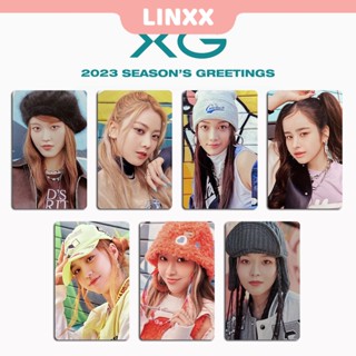 Linxx 7 ชิ้น XG 2023 Seasons Greeting Album Lomo Card Kpop โฟโต้การ์ด โปสการ์ด ซีรีส์