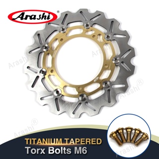 Arashi ดิสก์เบรกหน้า CNC และสลักเกลียวยึดไทเทเนียม สําหรับ YAMAHA YZF R25 R3 MT-03 YZFR3 ABS FZ-07 MT-07 XTZ700 TENERE