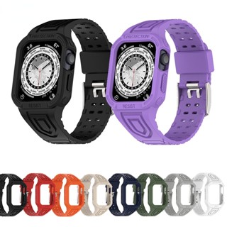 สายรัดชิ้นเดียวสำหรับ Apple Watch8/7/6/5 38/40/41mm SmartWatch สร้อยข้อมือสายรัดข้อมือสำหรับ AppleWatch 4/3/2/1 42/44/45mm