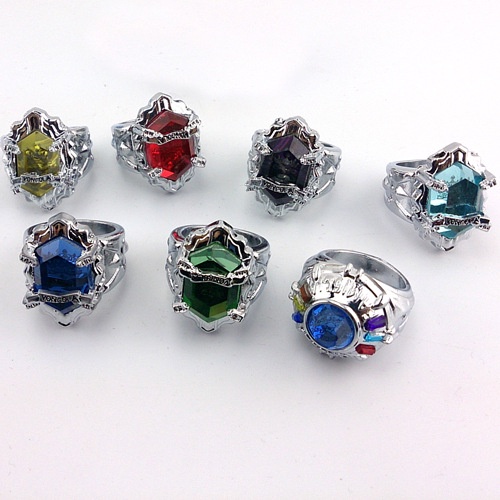 แหวนคอสเพลย์ การ์ตูนครอบครัว Vongola HITMAN REBORN Hibari Kyoya โลหะผสม