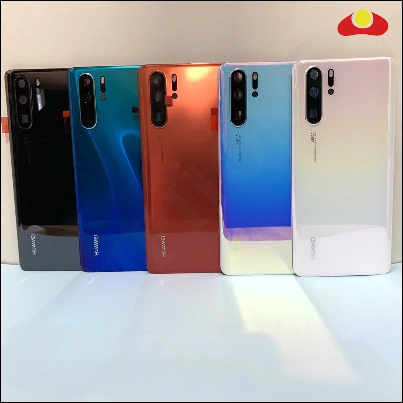 สําหรับ Huawei P30 / P30 Pro ฝาครอบแบตเตอรี่ กระจกด้านหลัง เคสประตูด้านหลัง พร้อมกรอบกล้อง เลนส์กระจก
