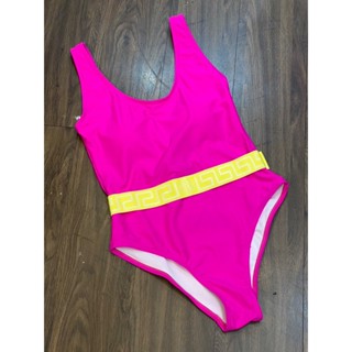 ♥ เช็คสินค้าก่อนสั่ง VERSACE SWIMSUITS ชุดว่ายน้ำ วันพีช one piece ผ้าlycra เนื้อผ้าดีมาก เสริมฟองน้ำ สีชมพู เวอซาเช่