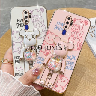 เคส Oppo A5 2020 เคส Oppo A9 2020 เคส Oppo A5S A7 Case Oppo A12 A71 Case Oppo F5 Youth F5 Plus Case Oppo A11K A1K Case Oppo A3S F7 Case Oppo A12E Shockproof Cartoon Anime Graffiti Kaws Bear Stand Cute Phone Cover Cassing Cases TB โทรศัพท์มือถือ กันกระแทก