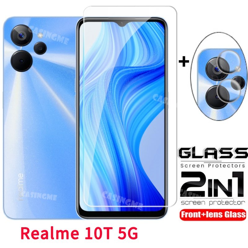 ฟิล์มกระจกนิรภัยกันรอยหน้าจอ เลนส์กล้อง ด้านหลัง สําหรับ Realme 10T 5G Realme 10T 10 Pro T T10 Realm