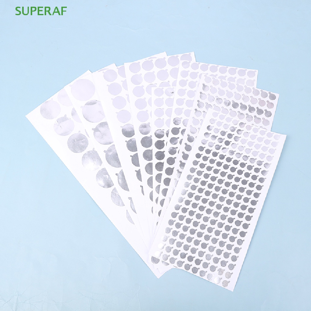 Superaf ขายดี สติกเกอร์ฟอยล์อลูมิเนียม ปิดปากหลอดนิ่ม 2 ชุด - รูปที่ 3