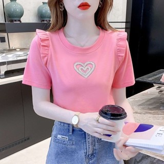 [Fashion Recommendation] เสื้อยืด แขนสั้น สไตล์ฝรั่งเศส สวยงาม ไม่ซ้ําใคร แฟชั่นฤดูร้อน สําหรับผู้หญิง