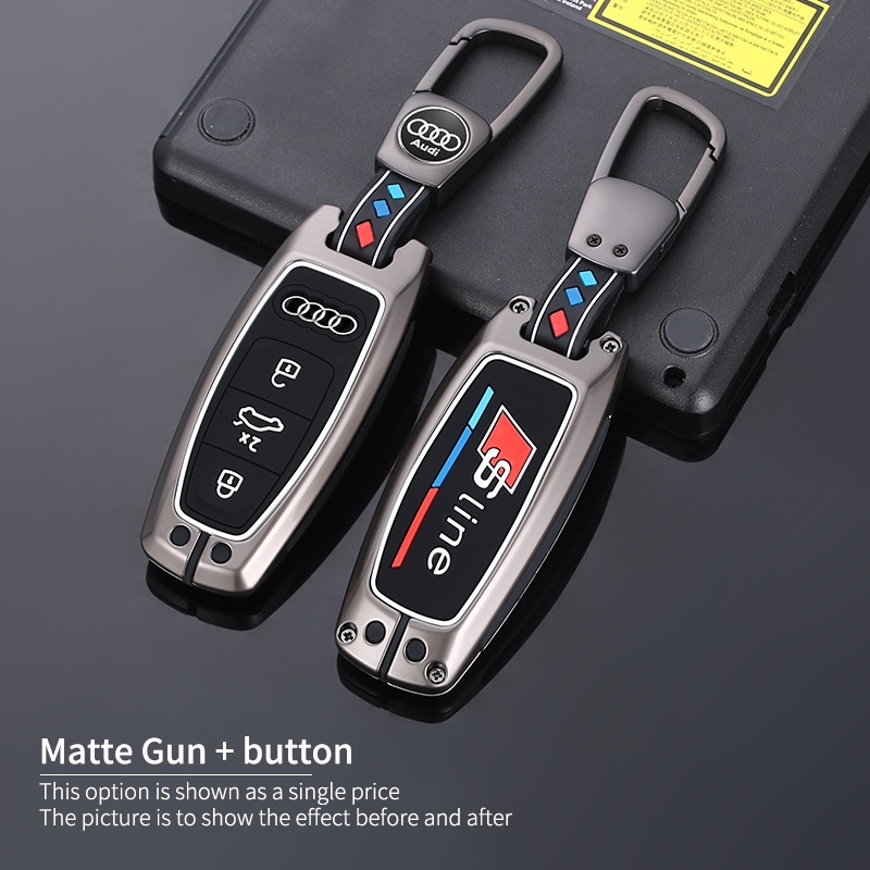 สังกะสีอัลลอยด์รถ Remote Key สําหรับ Audi สําหรับ Audi A6 A7 A8 E-tron Q5 Q7 Q8 C8 D5 Protector ผู้ถ