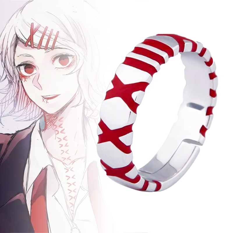แหวนคอสเพลย์ การ์ตูน Tokyo Ghoul Juzo Suzuya Rei สามารถปรับได้ เหมาะกับทุกเพศ ทุกวัย สําหรับแต่งคอสเ