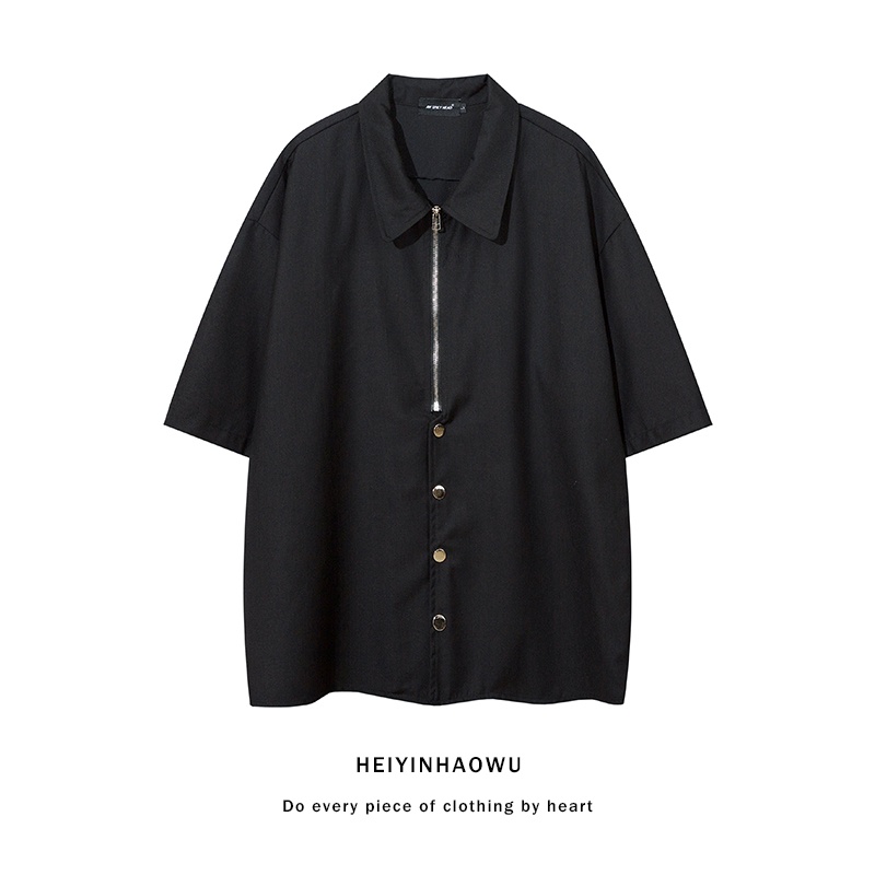เสื้อครึ่งแขนผู้ชายการออกแบบเดิมฤดูร้อนหลวมระดับไฮเอนด์ ยูปปี้ เสื้อหลวม