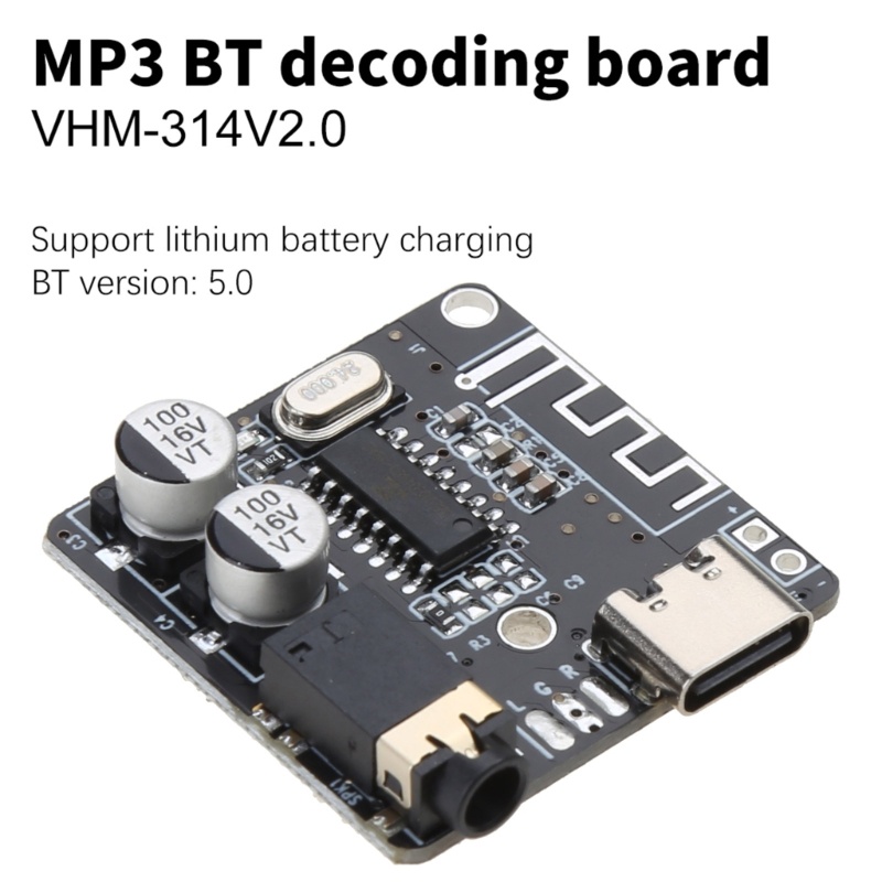✿ Vhm-314 บอร์ดรับสัญญาณบลูทูธ 5.0 MP3 ถอดรหัส Lossless