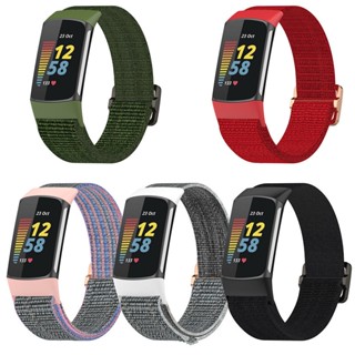 สายนาฬิกาข้อมือไนล่อน ระบายอากาศ สําหรับ Fitbit Charge 5 Smart Watch 5