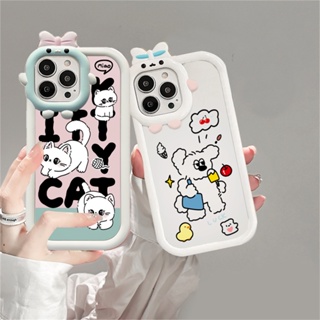 เคสโทรศัพท์มือถือ ซิลิโคนนุ่ม ลายการ์ตูนแมว และสุนัขน่ารัก สําหรับ Realme C55 10 C30 C31 C33 C35 C21Y C25Y RealmeC11 C25 C17 C15 C12 C3 C2 7i 5 5i 6i 9i Narzo 30A 50A Prime HOSTR