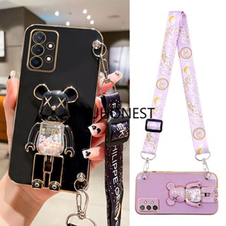 เคส Samsung Galaxy A33 เคส Samsung A73 เคส Samsung A03S A03 Case Samsung A04 A04E Case Samsung A02 A02S Case Samsung A10 A10S Case Samsung M02S Case Silicone Anime Cute Kaws Bear Stand Cartoon Wrist Band Phone Case Casing Cover Cases TS โทรศัพท์มือถือ