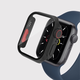 สําหรับ Apple Watch Series 8 &amp; 7 45 มม. ฟิล์ม PC Watch เคส พร้อมปุ่มถอดได้