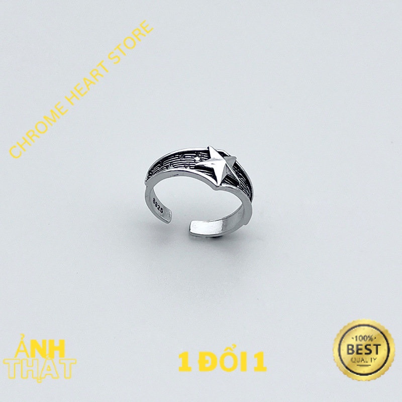 แหวน unisex ชุบทองเงิน 925 ระดับไฮเอนด ์ - Chrome Heart Store