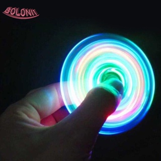 Bo ของเล่นสปินเนอร์ มีไฟ LED เรืองแสงในที่มืด บรรเทาความเครียด