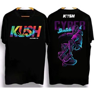 KUSH t shirt Vintage Inspired Cotton Oversized Loose Clothing T-Shirt For Men Oversize Tee Shirts V8. เสื้อทีเชิ้ต