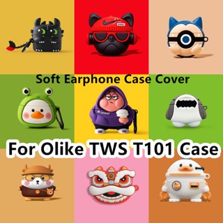 【Trend Front】เคสหูฟัง แบบนิ่ม ลายสับปะรด สําหรับ Olike T101 TWS Olike T101