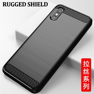 เคสโทรศัพท์ซิลิโคน TPU แบบนิ่ม คาร์บอนไฟเบอร์ สําหรับ Xiaomi Redmi 9A Redmi9A 9A