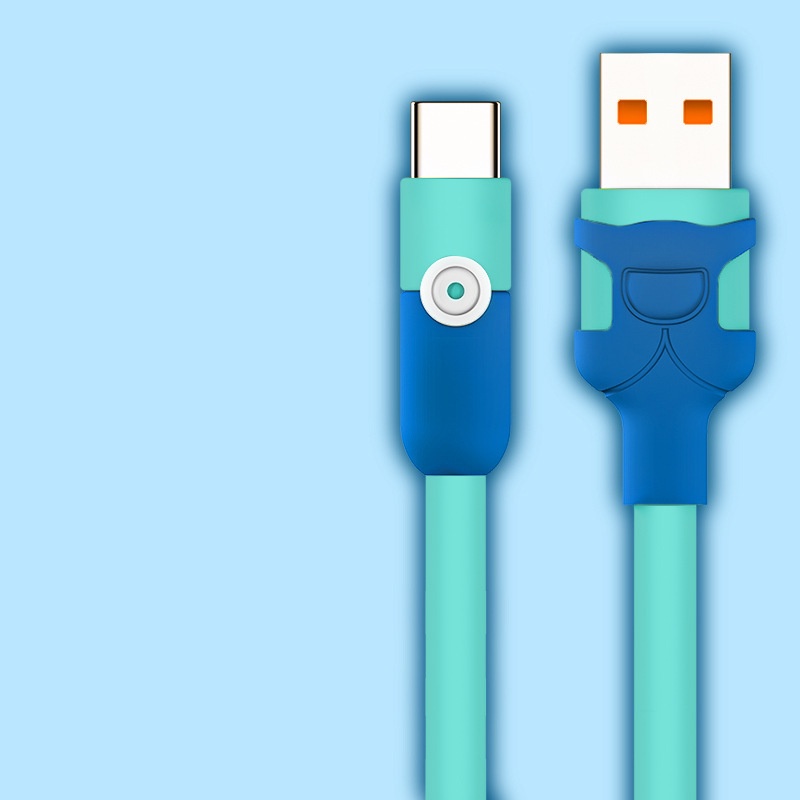 สายชาร์จเร็ว Type C สายเคเบิลซิลิโคน สําหรับ Micro Usb Type-C สายชาร์จข้อมูล สําหรับ Xiaomi Android สายเคเบิลข้อมูล QuickUSB C - รูปที่ 6
