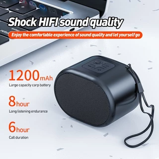 HP ลำโพงบลูทูธ ลําโพงซับวูฟเฟอร์ไร้สาย Wireless Bluetooth speaker ขนาดเล็ก แบบพกพา สําหรับกลางแจ้ง สามารถใช้งานได้นาน12H