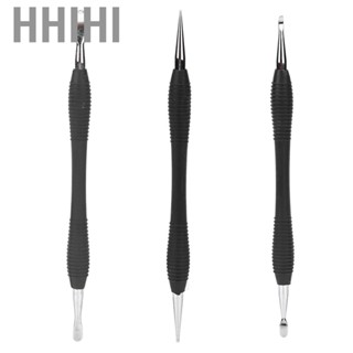 Hhihi Portable Pressure Wiper Tool  Leather Craft  Alloy Hand-Made Skidproof Black for Leather Carving Leather Craft