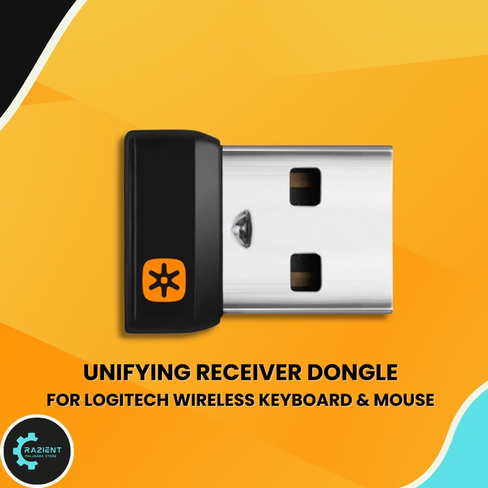 Dongle ตัวรับสัญญาณไร้สาย Unifying สําหรับคีย์บอร์ดเมาส์ Logitech ของแท้