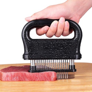 มีด 48-Bladesเข็มจิ้มเนื้อ Meat Tenderizer ส้อมจิ้มเนื้ออุปกรณ์ทำเนื้อนุ่ม แบบกลม ทำจากสแตนเลส304