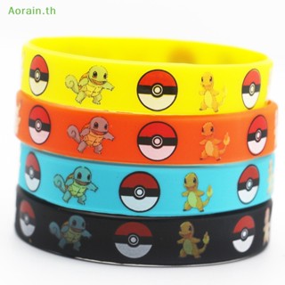 # สร้อยข้อมือ &amp; ใหม่ # สร้อยข้อมือซิลิโคน ลายการ์ตูน Pokemon Elf Pikachu สําหรับเด็ก