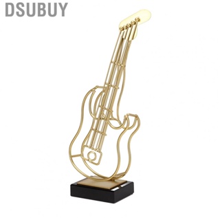 Dsubuy Violin Model Ornament Polished  Wrought Iron Violin Instrument Model for Living Room