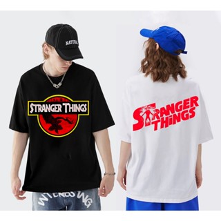 เสื้อ Stranger Things เสื้อยืดสตรีท เสื้อยืด ผู้หญิง แขนสั้น เสื้อยืดเท่ ผู้ชาย เสื้อยืด oversize คอกลม