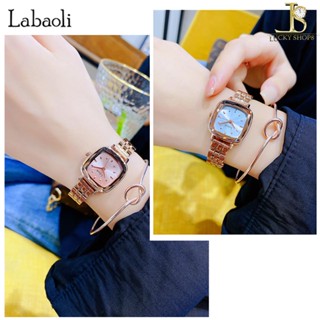 Labaoli รุ่น LA106 นาฬิกาข้อมือผู้หญิง สายสแตนเลส Rose แฟชั่นดีไซน์สวย หรูหรา กันน้ำได้ สินค้าแท้100% พร้อมกล่อง