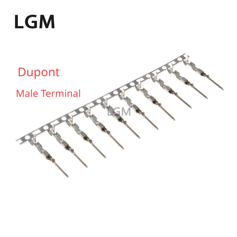 200 ชิ้น Dupont Reed DUPONT ที่อยู่อาศัยชาย Terminal สําหรับ 2.54 มม. PITCH Dupont CONNECTOR สําหรับ