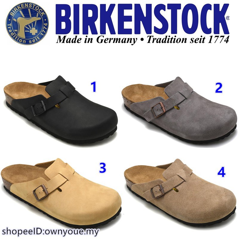 ♪Hot☀ Birkenstock Men/Women Classic Cork Slippers Beach Casual shoes Boston series 35-46