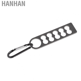 Hanhan Camping Peg Organizer 304 Stainless Steel Tent Nail Storage Rack Portable with Buckle for Outdoor Activities